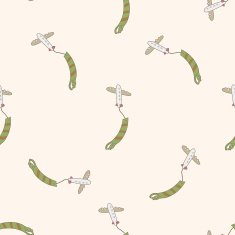 airplane cartoon seamless pattern background N25