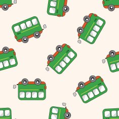 transportation car cartoon seamless pattern background N45