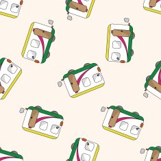 transportation car cartoon seamless pattern background N48