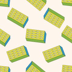 Building cartoon seamless pattern background N28