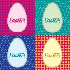 Happy Easter Vector Template