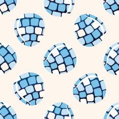 easter painting egg cartoon seamless pattern background N39