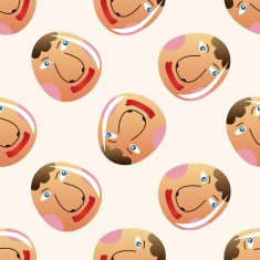 easter painting egg cartoon seamless pattern background N42