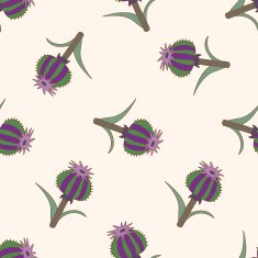 flower cartoon seamless pattern background N49