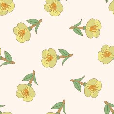 flower cartoon seamless pattern background N51