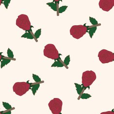 flower cartoon seamless pattern background N56