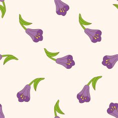 flower cartoon seamless pattern background N59