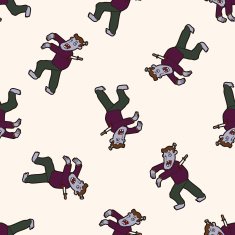 zombie cartoon seamless pattern background N8