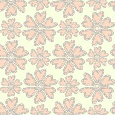 Ethnic flower seamless vector pattern
