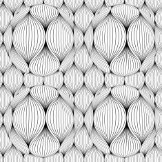 Seamless texture with abstract swirling petals for your design