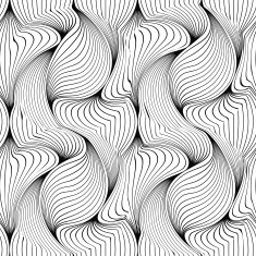Seamless pattern with abstract petals basis for your design
