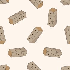 furniture cabinet cartoon seamless pattern background N13