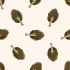 tree cartoon seamless pattern background N27