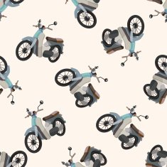 transportation motor cartoon seamless pattern background N39