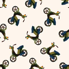 transportation motor cartoon seamless pattern background N42