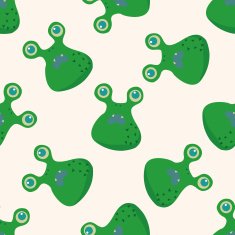 monster cartoon vecotr seamless pattern background
