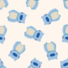 monster cartoon vecotr seamless pattern background N5