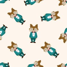 animal dog cartoon seamless pattern background N60