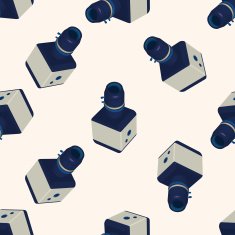 camera cartoon seamless pattern background N56