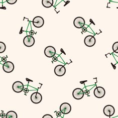 bicycle cartoon design seamless pattern background N8