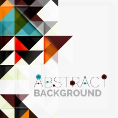 Abstract geometric background Modern overlapping triangles N580