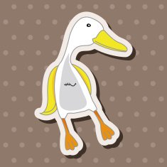 animal duck cartoon theme elements N8