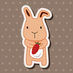animal rabbit cartoon theme elements N41