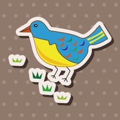 bird cartoon theme elements N40