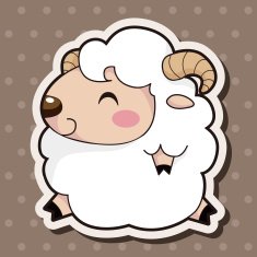animal sheep cartoon theme elements N12