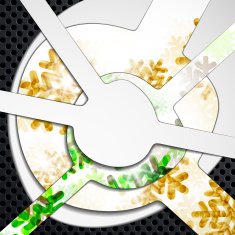 layered abstract background with snowflakes image N4