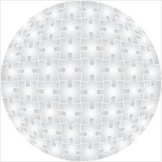 Background Vector Illustration Jigsaw Puzzle Sphere