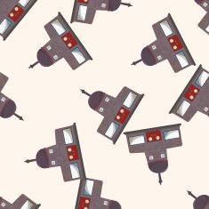 Building house cartoon seamless pattern background N62