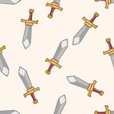 weapon cartoon seamless pattern background N13