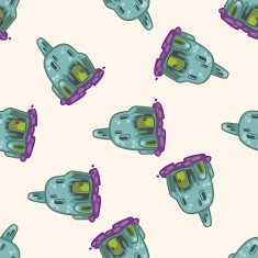 Building design house cartoon seamless pattern background N4