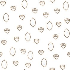 Seamless backgrounds with hand drawn lemons