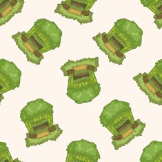 Building design house cartoon seamless pattern background N8