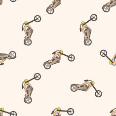 transportation motor cartoon seamless pattern background N44