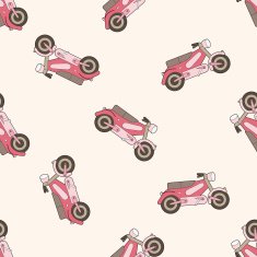 transportation motor cartoon seamless pattern background N46
