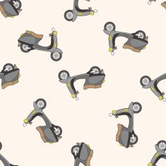 transportation motor cartoon seamless pattern background N47