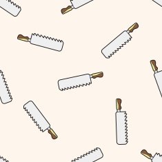 work tool knife cartoon seamless pattern background N2