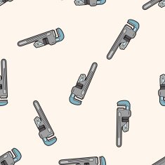 work tool machine cartoon seamless pattern background