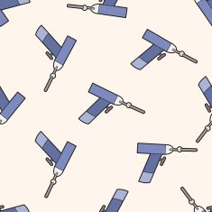 work tool machine cartoon seamless pattern background N2