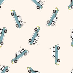 transportation car cartoon seamless pattern background N63