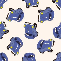 transportation car cartoon seamless pattern background N67