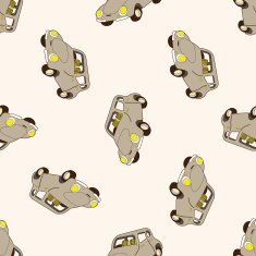 transportation car cartoon seamless pattern background N68