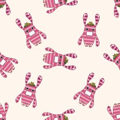 monster cartoon vecotr seamless pattern background N7