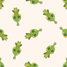 monster cartoon vecotr seamless pattern background N11