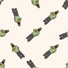 american people cartoon seamless pattern background