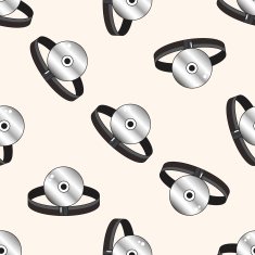 hospital theme Stethoscope cartoon seamless pattern background