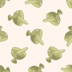 hospital theme mortar and pestle cartoon seamless pattern background